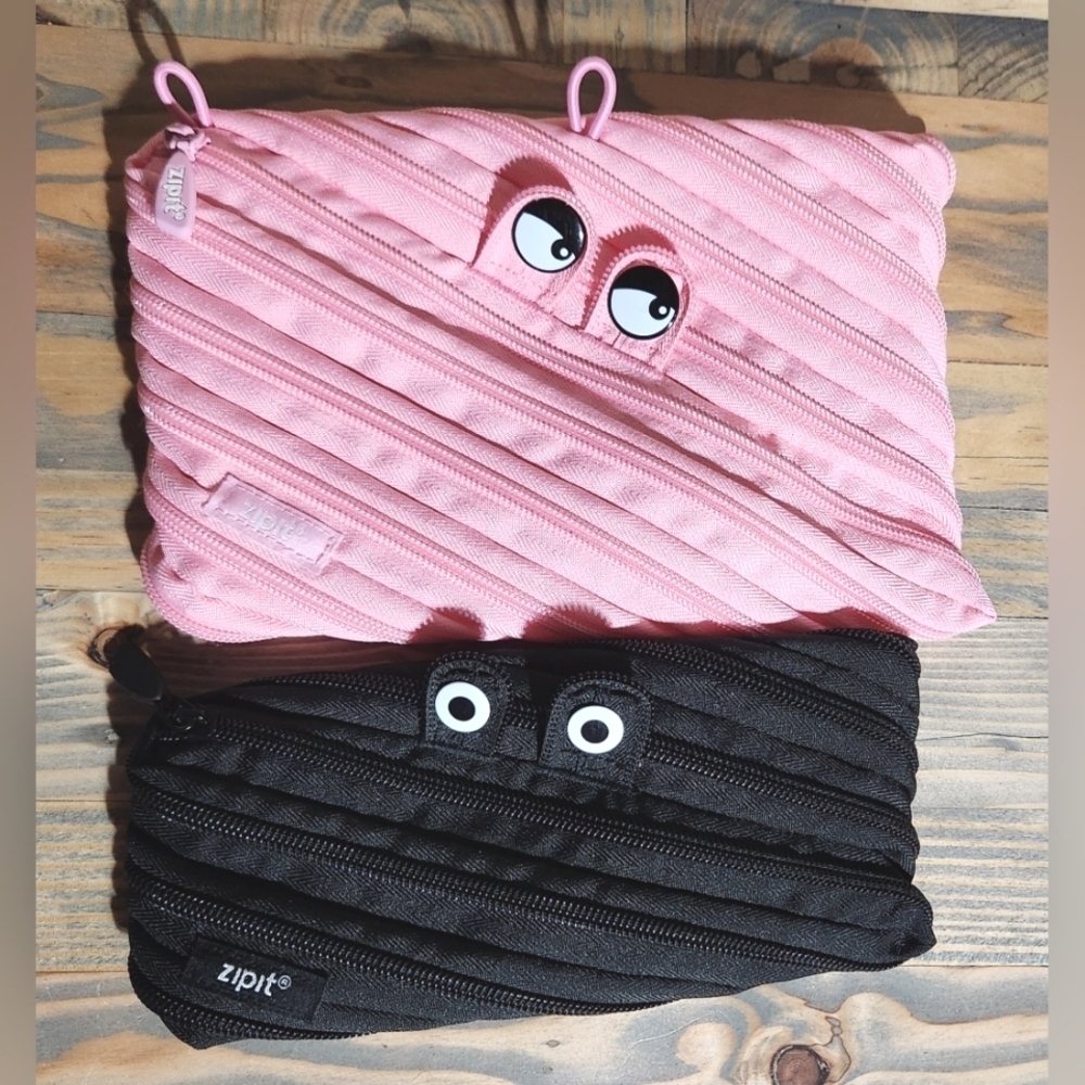 Set of 2 Zipit pencil pouches K2